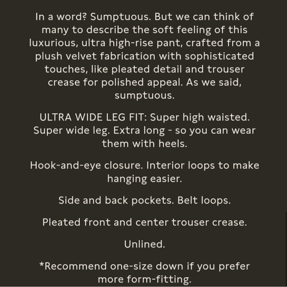 Banana Republic Veluro Velvet Wide Leg Trousers Red Size 4 - Regular 31” Inseam - Picture 7 of 7